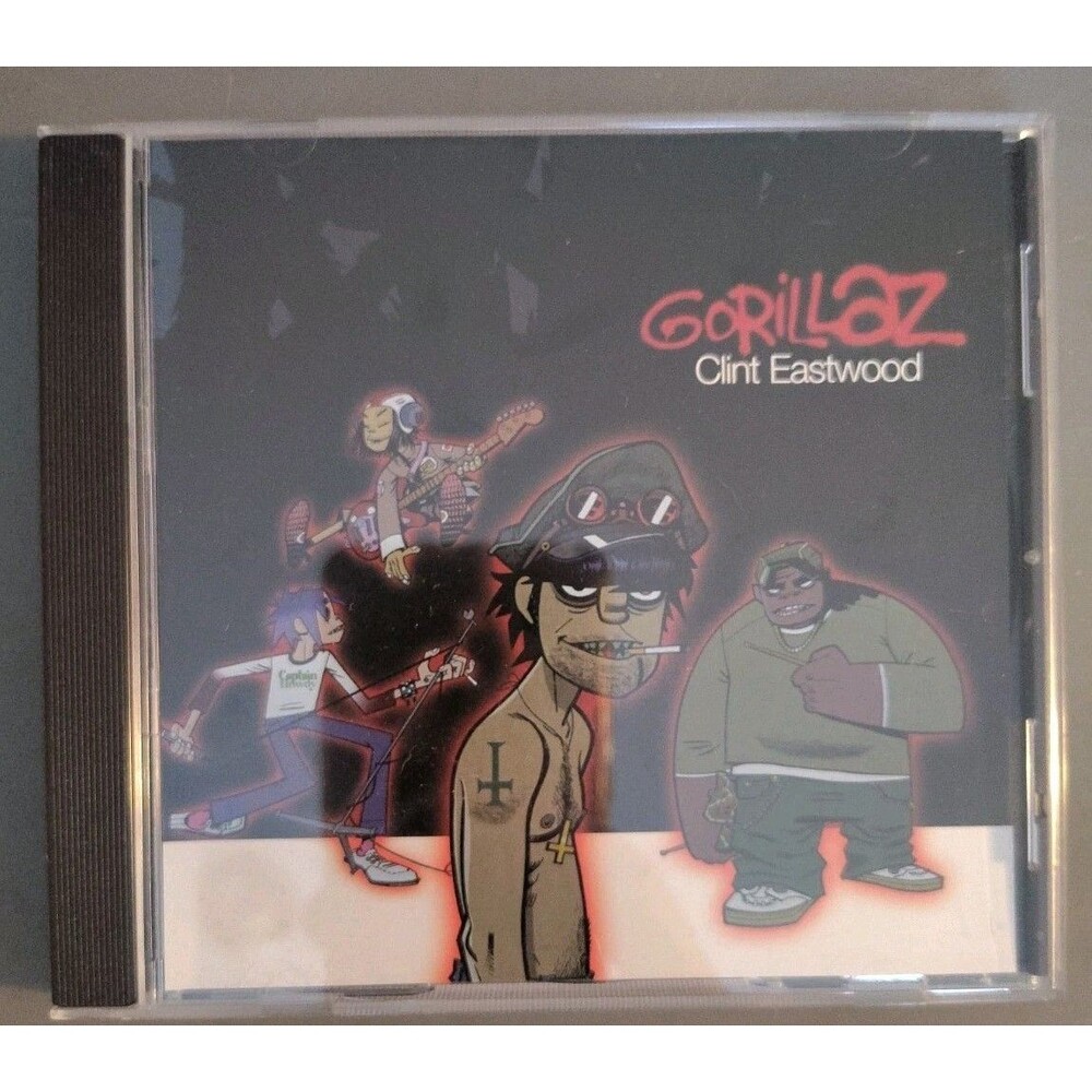 Gorillaz Clint Eastwood 2001 CD Single Radio Station Promo DJ Copy Jewel Case